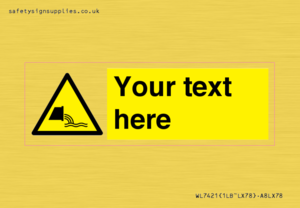 Custom Warning sewage effluent outfall